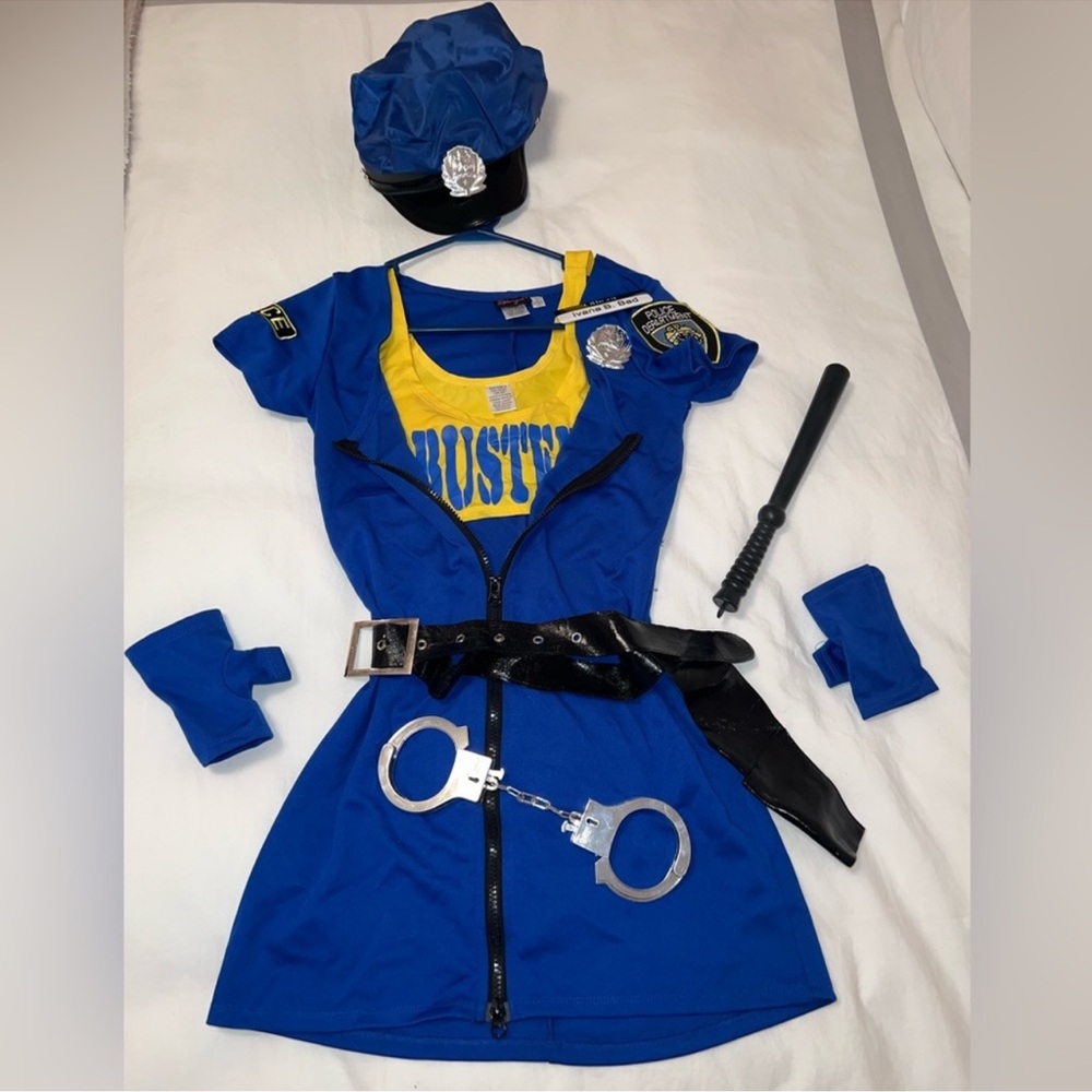 Dreamgirl Busted Police Woman Halloween Costume